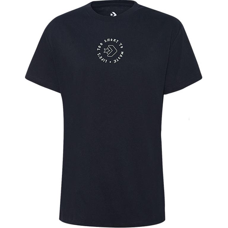 Футболка с рукавом дроп-шилдер женская черная Converse
Футболка с рукавом дроп-шилдер женская черная Converse