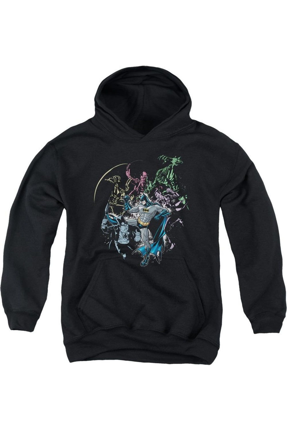 Батмен в окружении молодежный худи / толстовка с капюшоном Gildan, черный 
Батмен в окружении молодежный худи / толстовка с капюшоном Gildan, черный