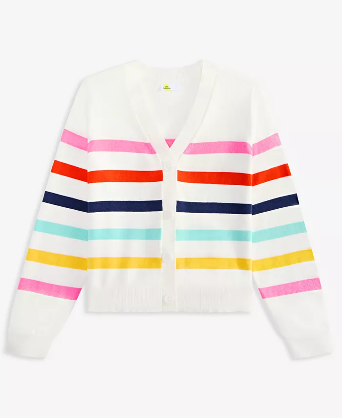 Кардиган с разноцветными полосками для девочек Little & Big Girls Epic Threads, белый
Кардиган с разноцветными полосками для девочек Little & Big Girls Epic Threads, белый