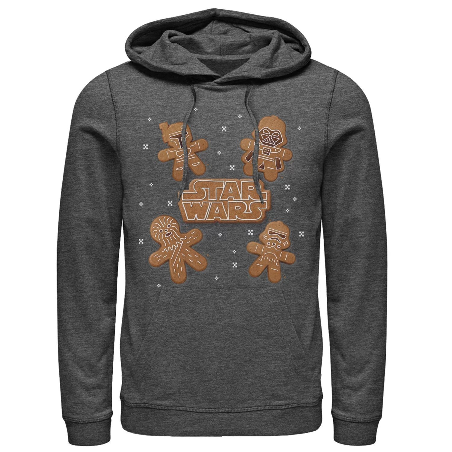 Мужской пуловер с капюшоном с рисунком Gingerbread Crew Star Wars
Мужской пуловер с капюшоном с рисунком Gingerbread Crew Star Wars