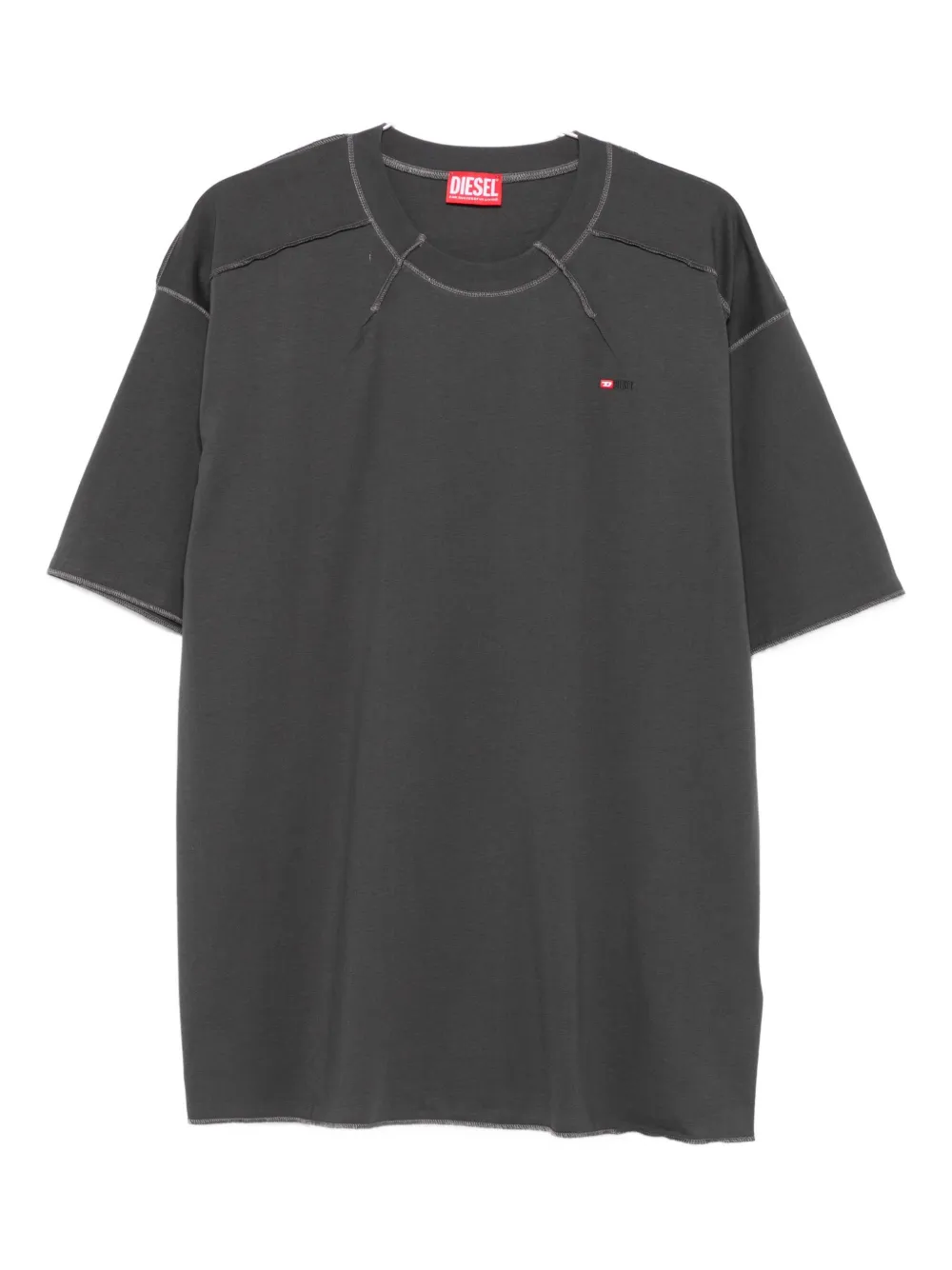 Футболка из хлопка с вышивкой DIESEL, серый
Футболка из хлопка с вышивкой DIESEL, серый