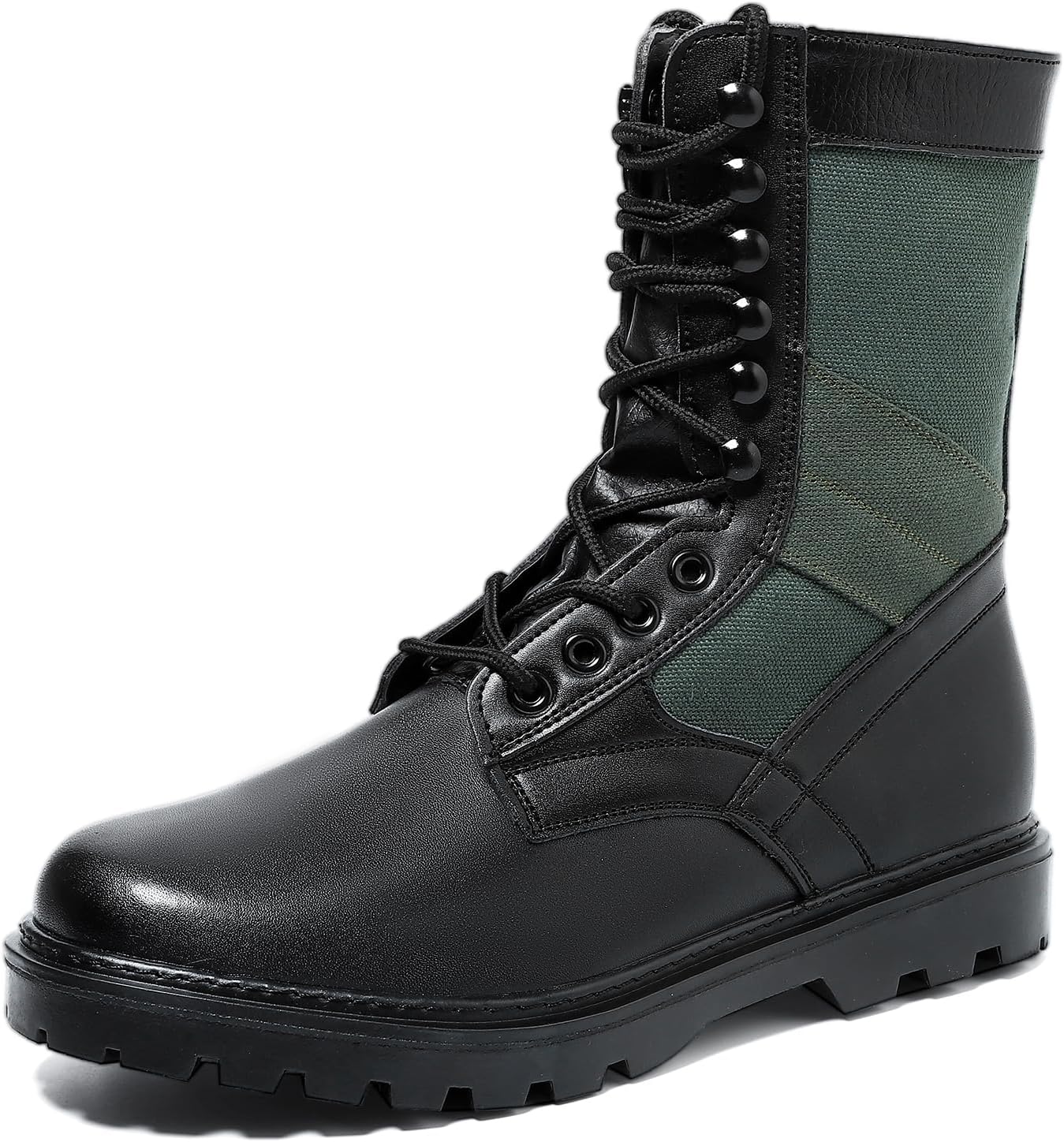 Мужские дышащие кожаные тактические военные ботинки, легкие походные, мотоциклетные боевые ботинки Abborora, черный/зеленый
Мужские дышащие кожаные тактические военные ботинки, легкие походные, мотоциклетные боевые ботинки Abborora, черный/зеленый