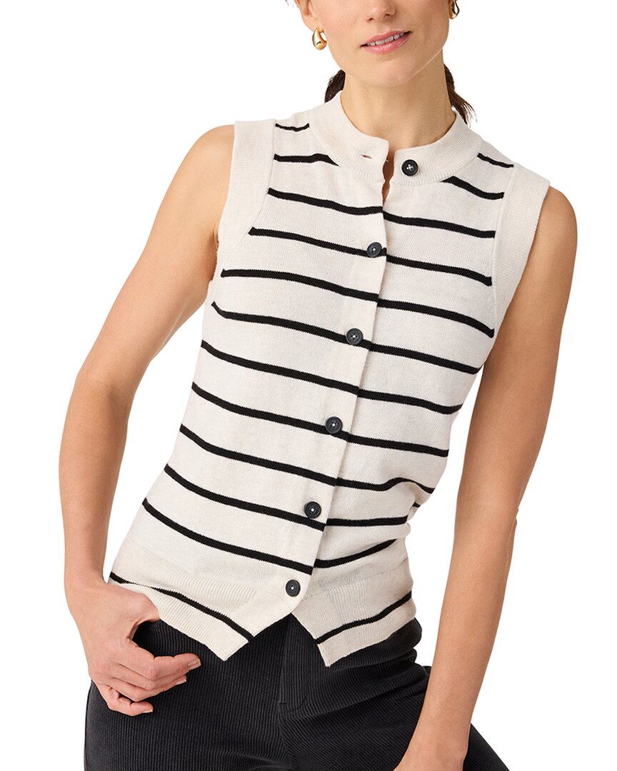 NIC+ZOE Полосатый базовый свитер-жилет Nic + Zoe, белый
NIC+ZOE Полосатый базовый свитер-жилет Nic + Zoe, белый