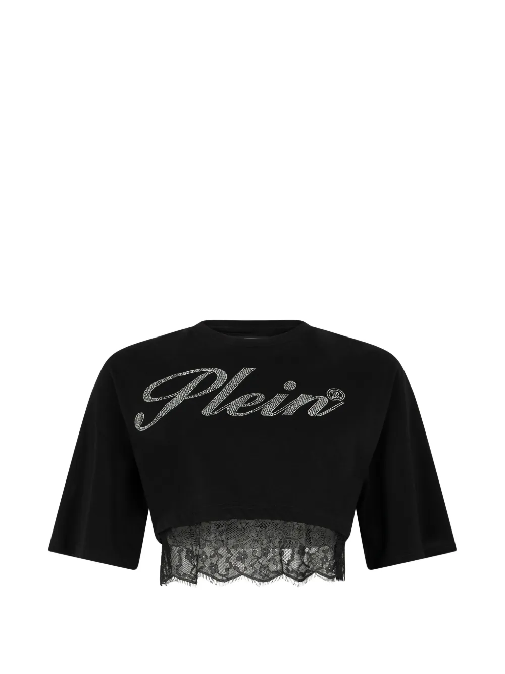 Укороченная кружевная футболка Philipp Plein, черный
Укороченная кружевная футболка Philipp Plein, черный