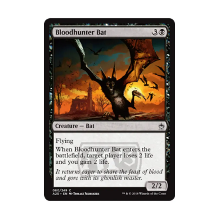 CCG Летучая мышь Кровавого Охотника (С) (Фольга), MTG - Masters 25
CCG Летучая мышь Кровавого Охотника (С) (Фольга), MTG - Masters 25