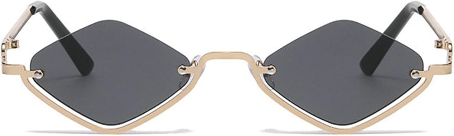 Willochra Модные маленькие многоугольные солнцезащитные очки для женщин, роскошные металлические очки в полуободковой оправе с ромбовидным рисунком, сексуальные панк-очки для женщин, C2
Willochra Модные маленькие многоугольные солнцезащитные очки для женщин, роскошные металлические очки в полуободковой оправе с ромбовидным рисунком, сексуальные панк-очки для женщин, C2