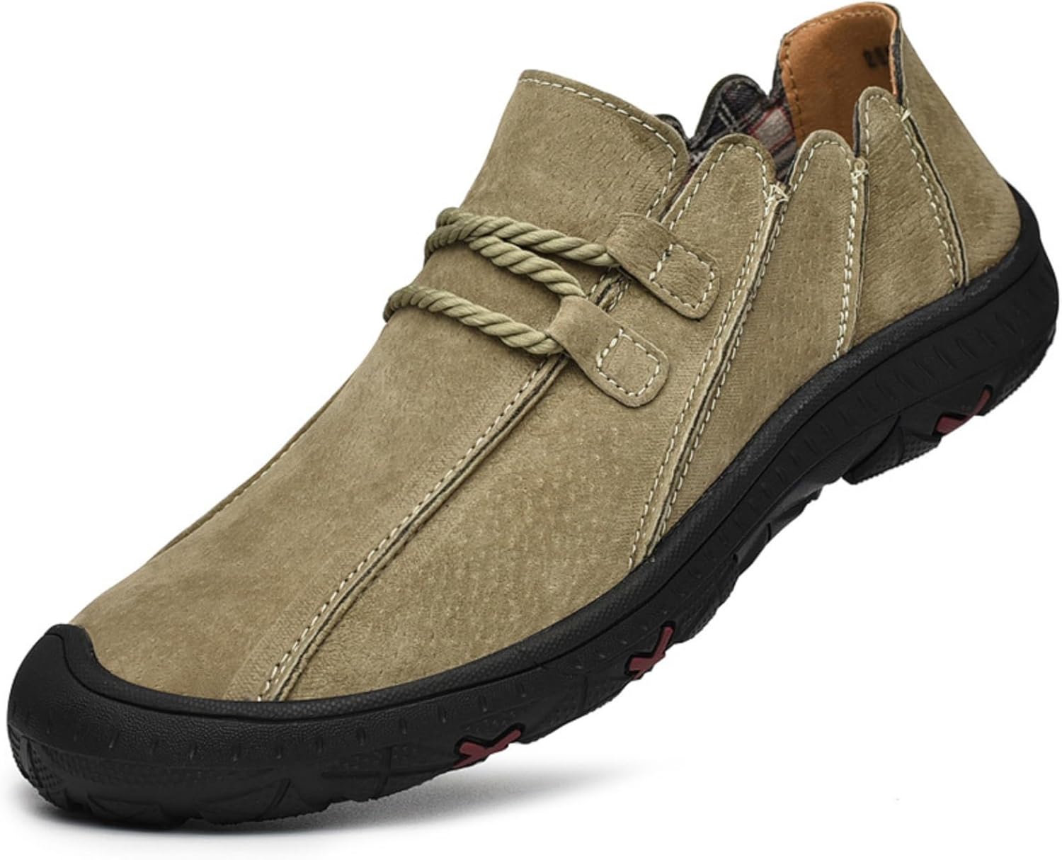 Мужские замшевые мокасины на шнуровке - туфли в стиле оксфорд с декоративным шнурком из каната и перфорированной кожаной подкладкой, нескользящая резиновая подошва для повседневной городской носки Kelibasi, хаки
Мужские замшевые мокасины на шнуровке - туфли в стиле оксфорд с декоративным шнурком из каната и перфорированной кожаной подкладкой, нескользящая резиновая подошва для повседневной городской носки Kelibasi, хаки