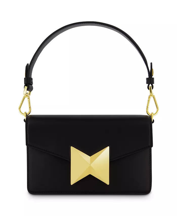 Классическая кожаная сумка через плечо с позолоченной фурнитурой Mac Duggal, черный
Классическая кожаная сумка через плечо с позолоченной фурнитурой Mac Duggal, черный