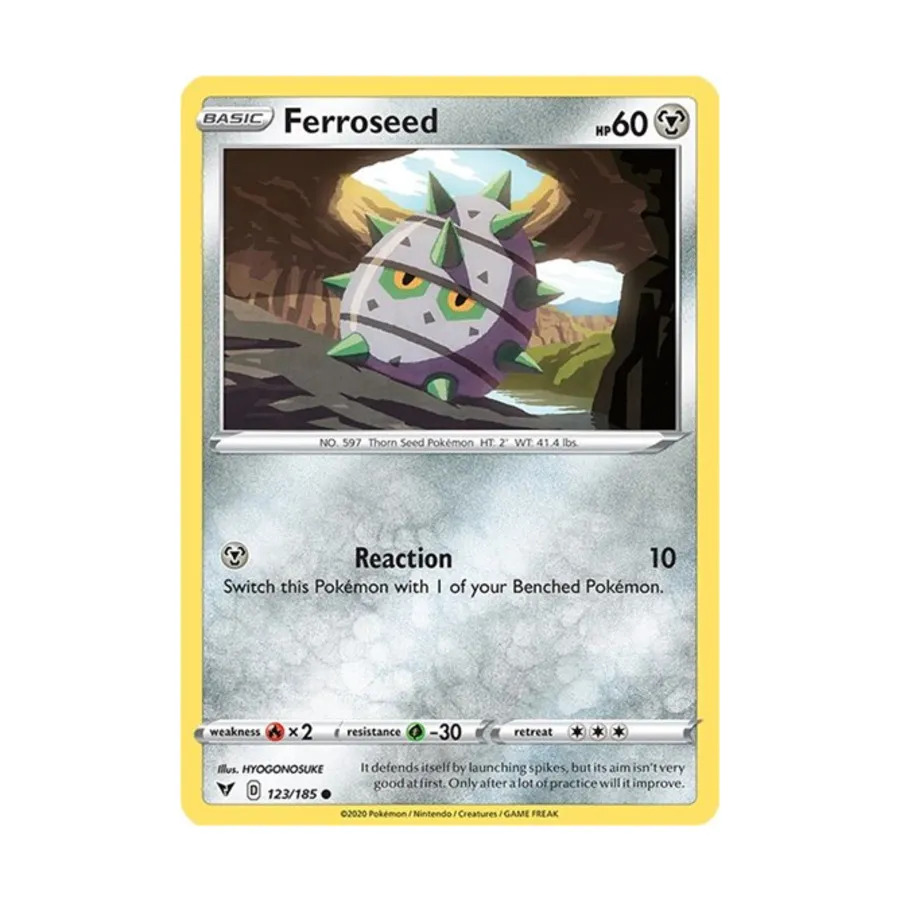 CCG Ферросид (C) № 123/185, Pokemon - SWSH04 - Vivid Voltage - Singles
CCG Ферросид (C) № 123/185, Pokemon - SWSH04 - Vivid Voltage - Singles