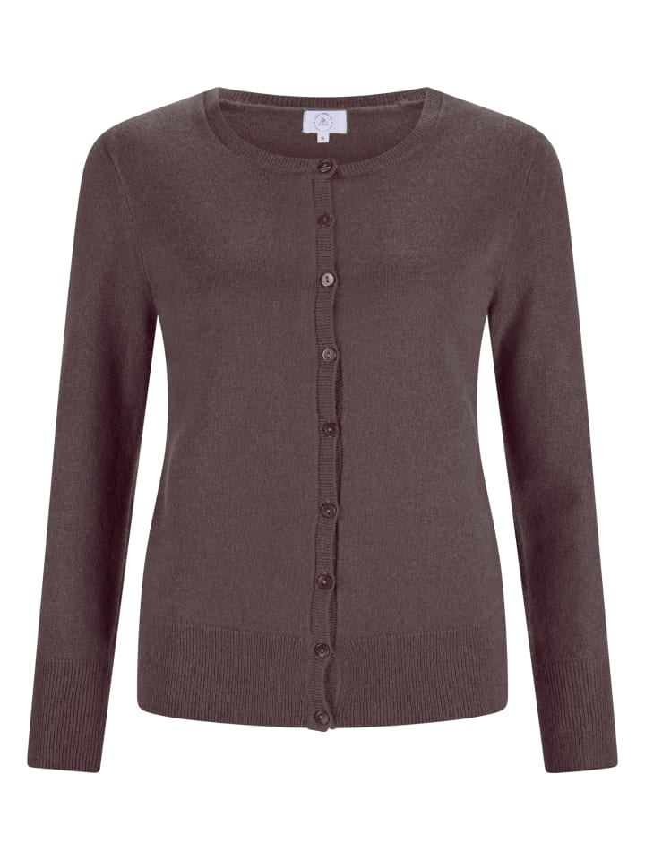 Кардиган с круглым вырезом цвета тауп-меланж CASH-MERE.CH
Кардиган с круглым вырезом цвета тауп-меланж CASH-MERE.CH