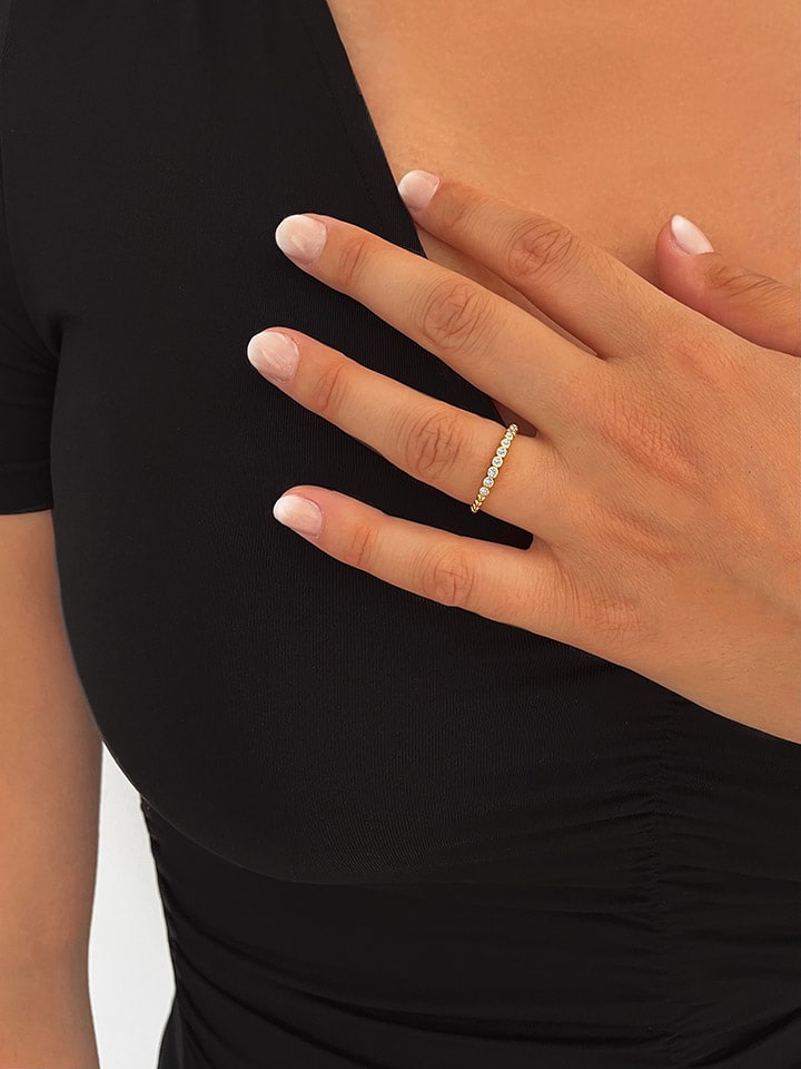 Позолоченное кольцо с драгоценными камнями Les Petites Précieuses
Позолоченное кольцо с драгоценными камнями Les Petites Précieuses