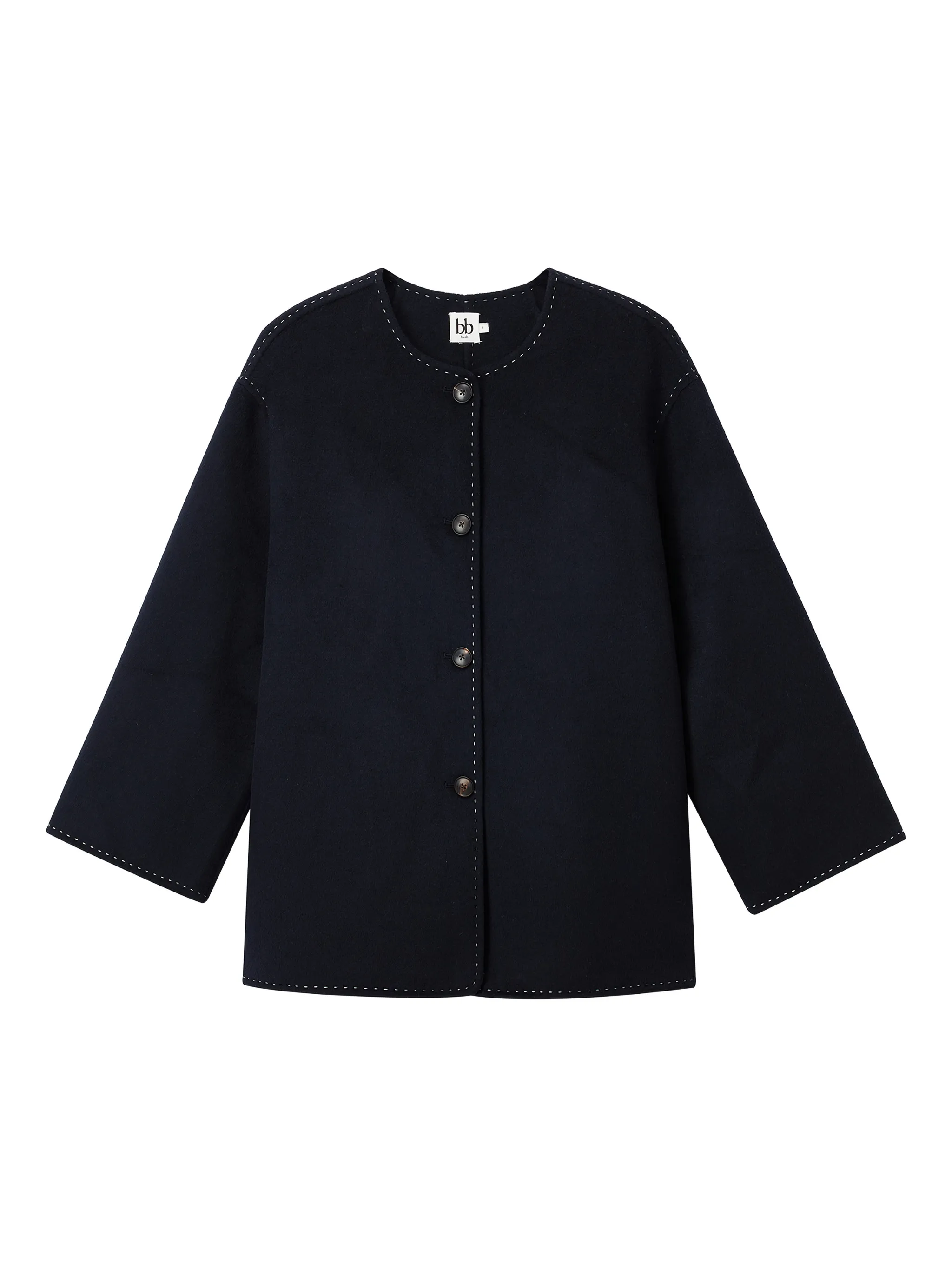 Укороченный жакет с шарфом B+Ab, синий
Укороченный жакет с шарфом B+Ab, синий