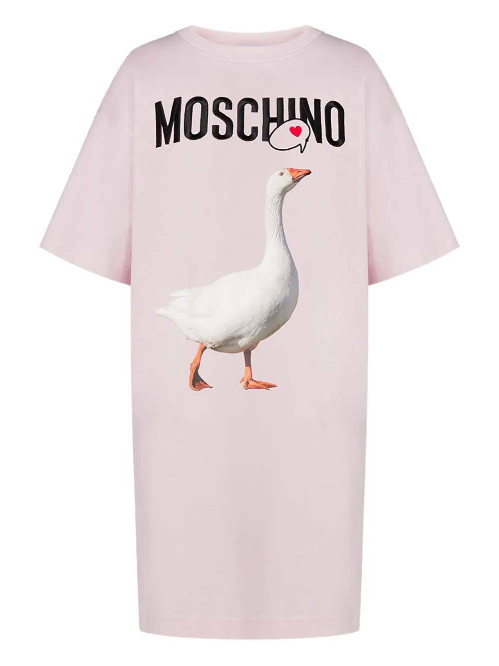 Платье-футболка мини с принтом Moschino, розовый
Платье-футболка мини с принтом Moschino, розовый