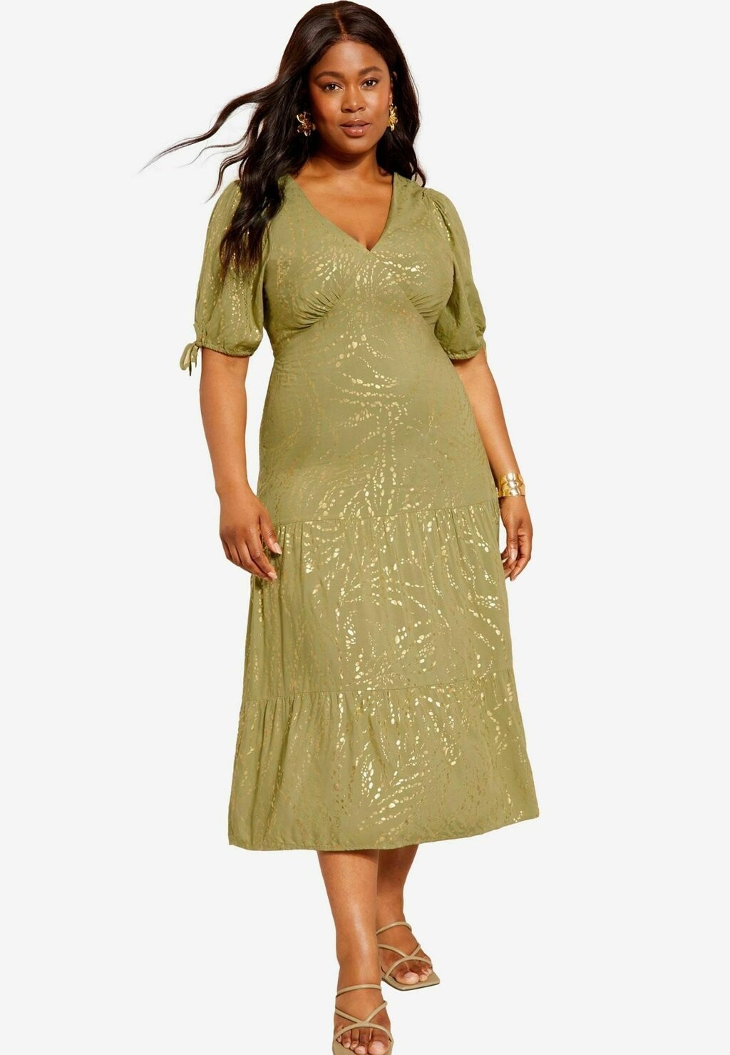 Дневное платье PRINTED PUFF SLEEVE REGULAR FIT Curves Like These, зеленый
Дневное платье PRINTED PUFF SLEEVE REGULAR FIT Curves Like These, зеленый