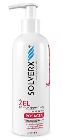 Гель для очищения и снятия макияжа, 200 мл Solverx, Rosacea
Гель для очищения и снятия макияжа, 200 мл Solverx, Rosacea