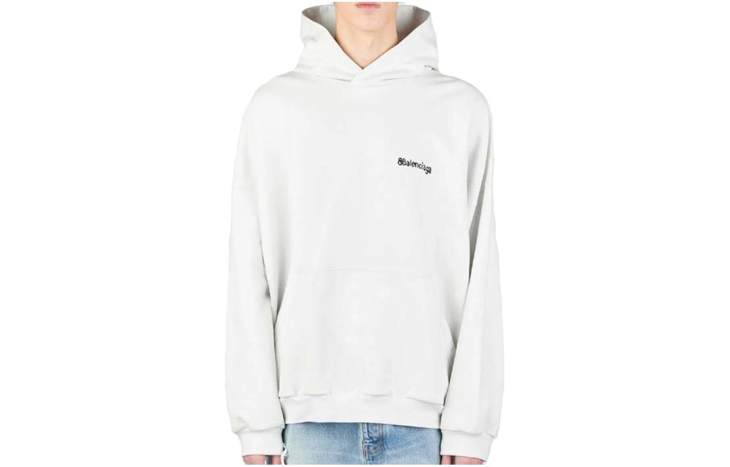Толстовка мужская белая Balenciaga, белый 
Толстовка мужская белая Balenciaga, белый