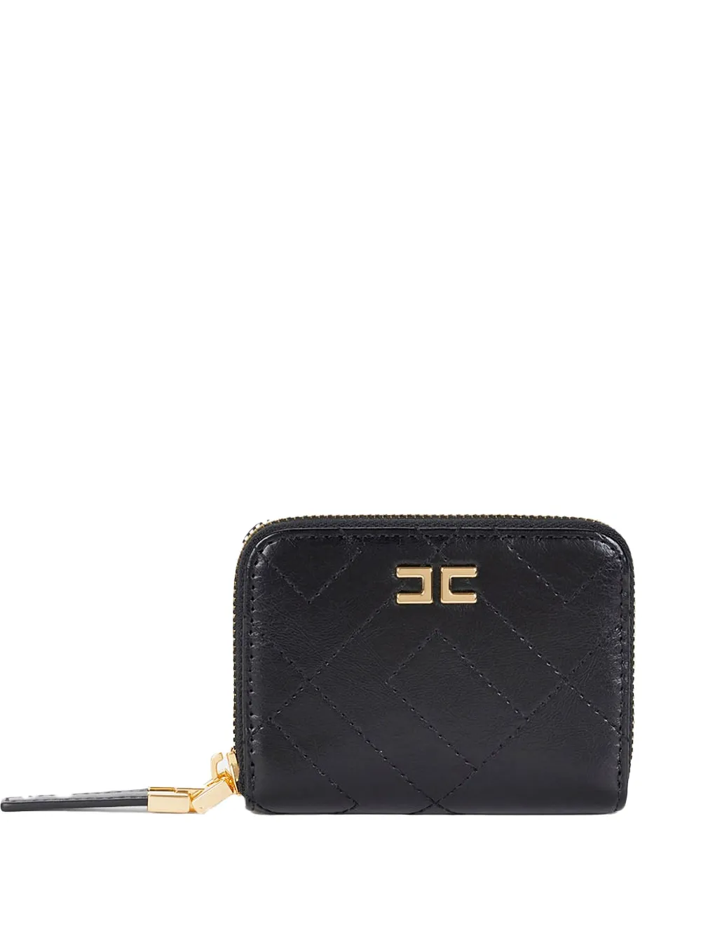 Стеганый кошелек с круговой молнией Elisabetta Franchi, черный
Стеганый кошелек с круговой молнией Elisabetta Franchi, черный