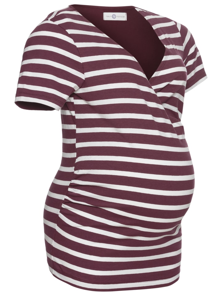 Рубашка для беременных в бордово-бордовую полоску neun 9 monate
Рубашка для беременных в бордово-бордовую полоску neun 9 monate