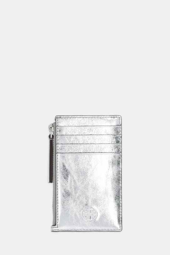 Кожаный кошелек Fleming Tory Burch, серебряный
Кожаный кошелек Fleming Tory Burch, серебряный