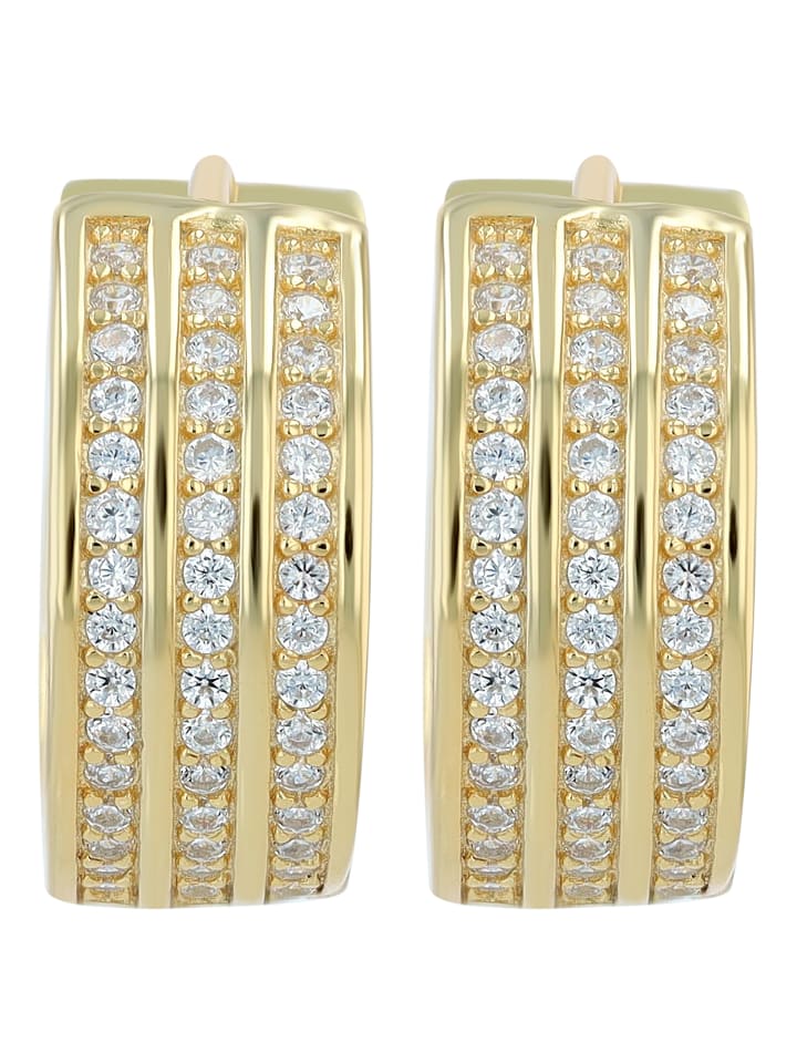 Adeliás Женские серьги - серьги-кольца из серебра 925 пробы с фианитами в золотой оправе
Adeliás Женские серьги - серьги-кольца из серебра 925 пробы с фианитами в золотой оправе