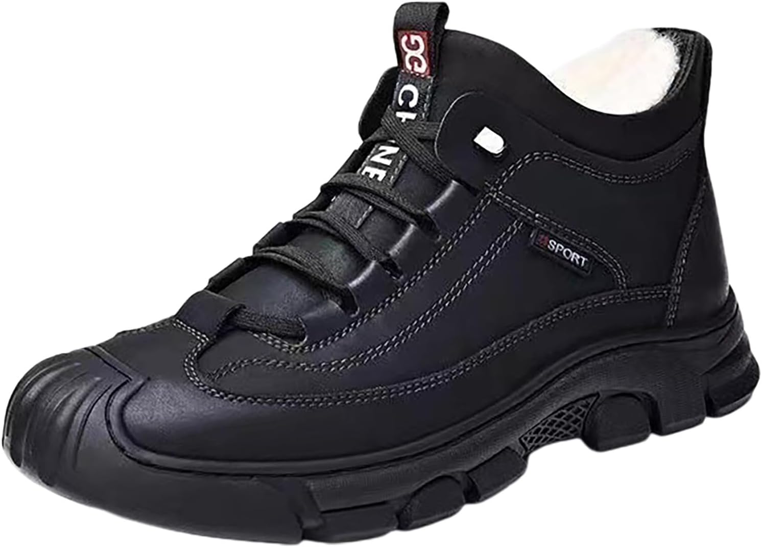 Мужские зимние ботинки с меховой подкладкой, водонепроницаемые, теплые, шнуровку, для холодной погоды, противоскользящие, слипоны на щиколотке, классические легкие туфли Generic, черный
Мужские зимние ботинки с меховой подкладкой, водонепроницаемые, теплые, шнуровку, для холодной погоды, противоскользящие, слипоны на щиколотке, классические легкие туфли Generic, черный