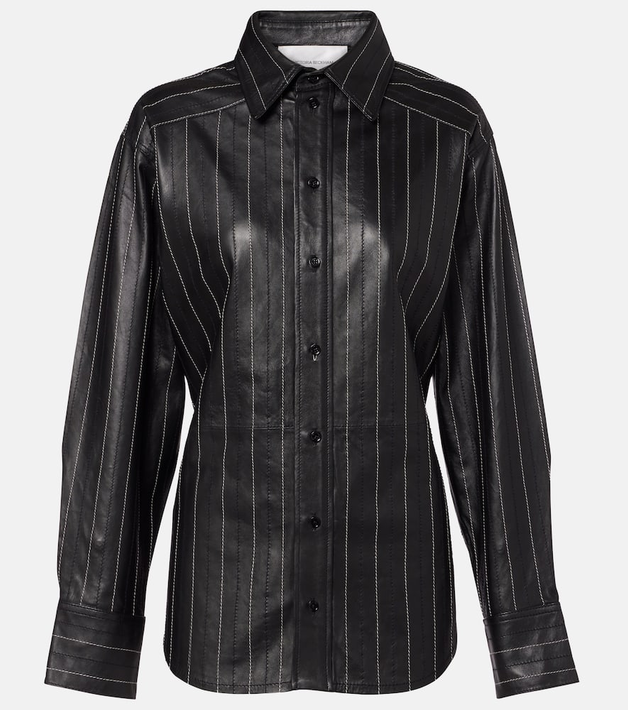 Кожаная куртка с поясом Victoria Beckham, Black/Ivory
Кожаная куртка с поясом Victoria Beckham, Black/Ivory