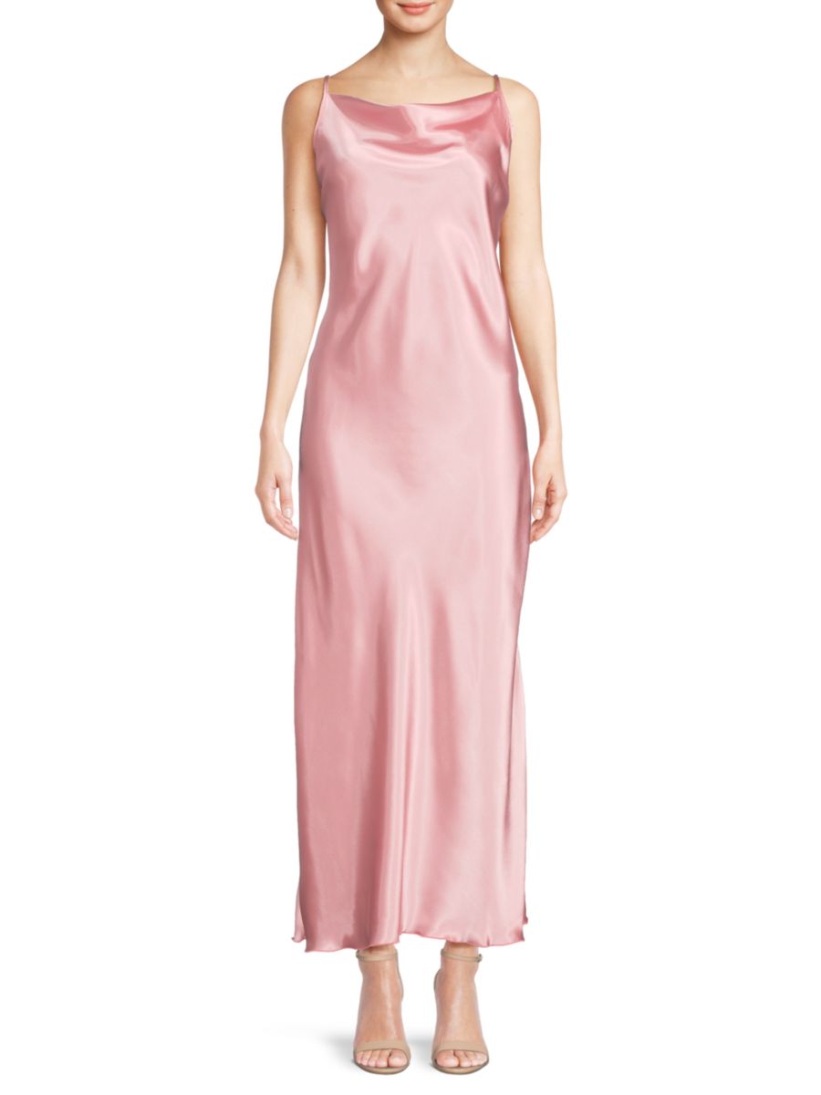 Атласное платье макси с воротником-хомут Bebe, цвет Rose
Атласное платье макси с воротником-хомут Bebe, цвет Rose