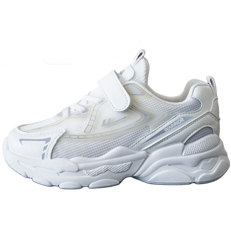 Нескользящие и дышащие низкие детские кроссовки для повседневной носки WARRIOR, белый/серый
Нескользящие и дышащие низкие детские кроссовки для повседневной носки WARRIOR, белый/серый