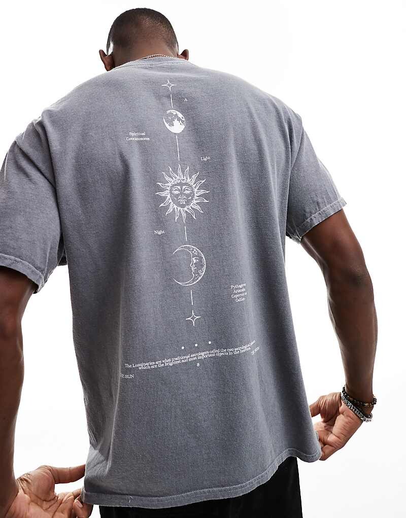 ASOS DESIGN – футболка оверсайз размытого серого цвета с астрологическим принтом на спине
ASOS DESIGN – футболка оверсайз размытого серого цвета с астрологическим принтом на спине