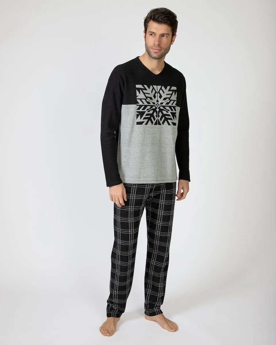 Мужская пижама из трикотажа милано с длинными штанинами Massana, черный/серый
Мужская пижама из трикотажа милано с длинными штанинами Massana, черный/серый