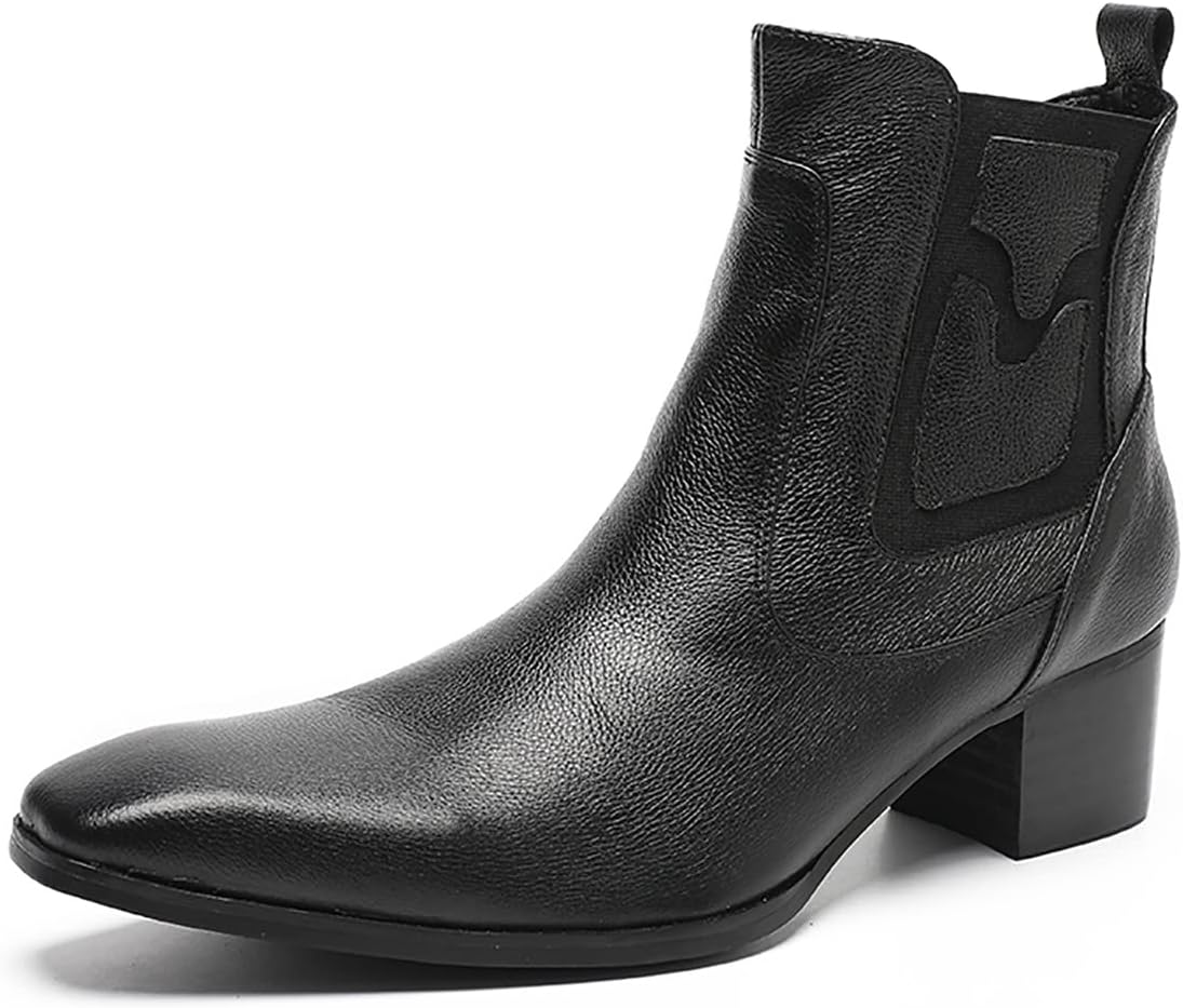 Мужские ботинки Santimon из натуральной кожи Челси на щиколотку - повседневные, для официальных мероприятий, вестерн-стиль с боковой молнией для вечеринок, бизнеса и свадеб, черный
Мужские ботинки Santimon из натуральной кожи Челси на щиколотку - повседневные, для официальных мероприятий, вестерн-стиль с боковой молнией для вечеринок, бизнеса и свадеб, черный