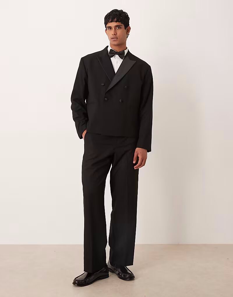 Широкие брюки-смокинг черного цвета Asos Design
Широкие брюки-смокинг черного цвета Asos Design