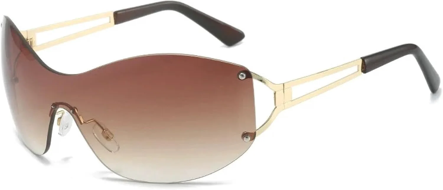 Солнцезащитные очки без оправы для женщин и мужчин, модные очки для активного отдыха, велоспорта, защита от УФ-излучения UV400 TKKTLLT, Gold Gradient Tea
Солнцезащитные очки без оправы для женщин и мужчин, модные очки для активного отдыха, велоспорта, защита от УФ-излучения UV400 TKKTLLT, Gold Gradient Tea