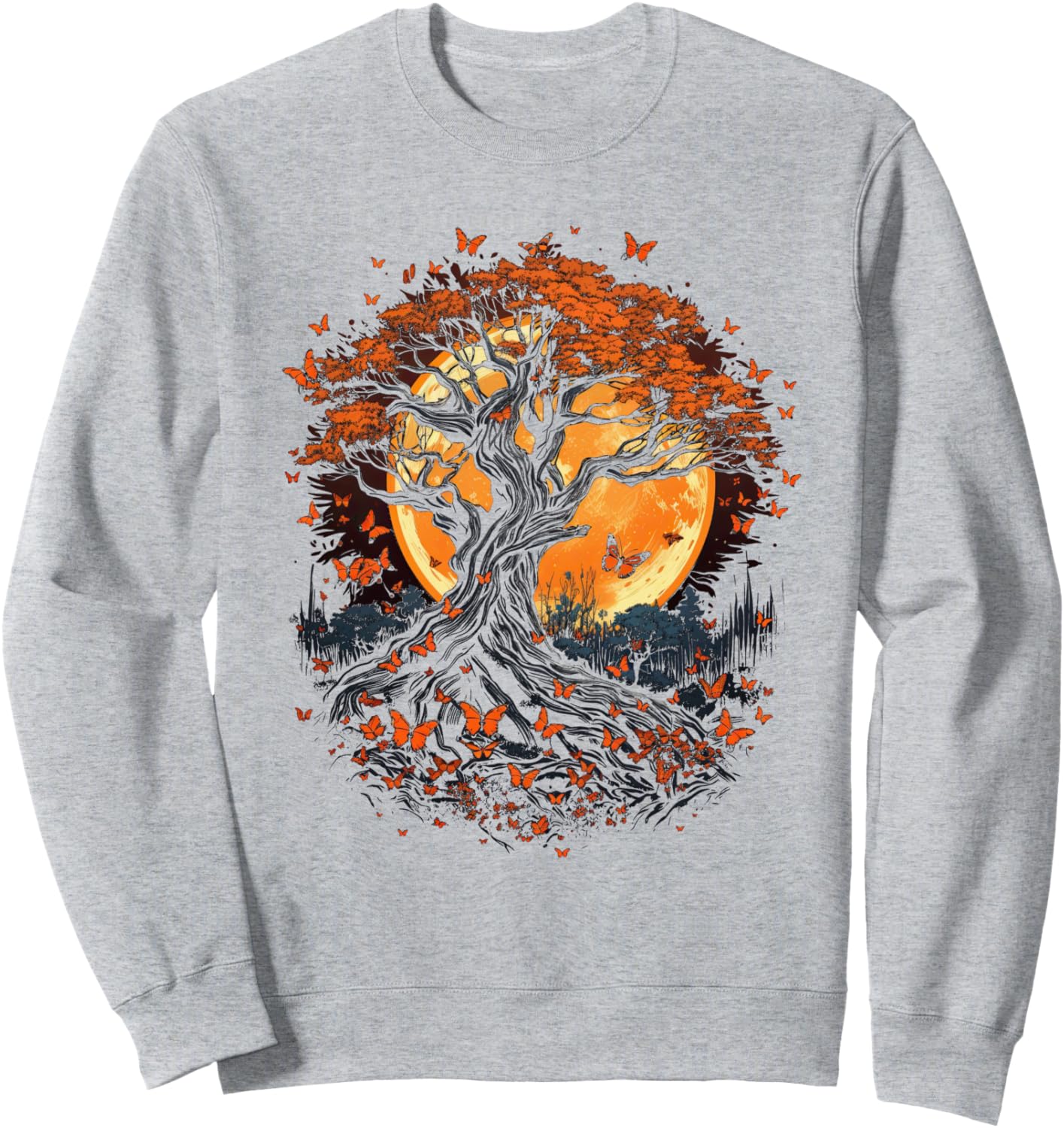 Осенняя толстовка с изображением осенних листьев, дерева и бабочки Autumn Design With Butterflies And Trees, серый
Осенняя толстовка с изображением осенних листьев, дерева и бабочки Autumn Design With Butterflies And Trees, серый