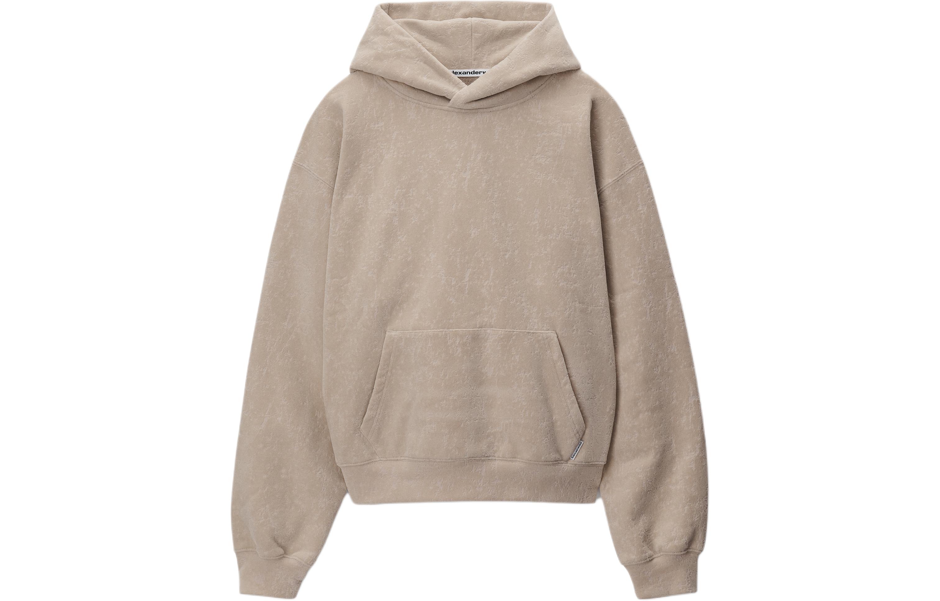 Велюровый худи с начесом Alexander Wang, серый
Велюровый худи с начесом Alexander Wang, серый