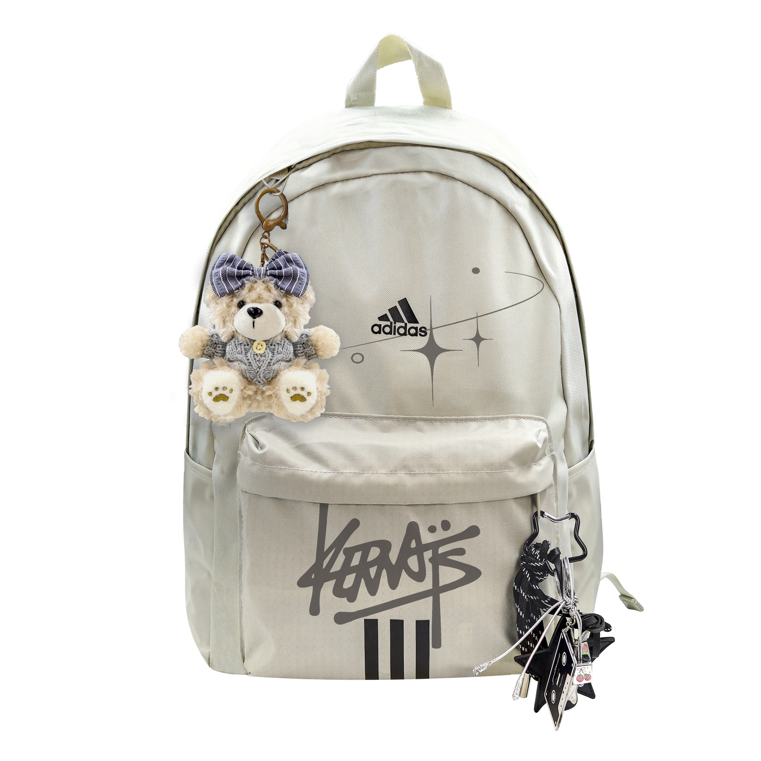 Adidas Тканевый рюкзак с тремя медведями унисекс светло-серый и черный, Mist Corner Bear
Adidas Тканевый рюкзак с тремя медведями унисекс светло-серый и черный, Mist Corner Bear