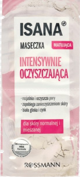 Интенсивная очищающая маска для лица ISANA
Интенсивная очищающая маска для лица ISANA