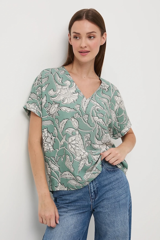 Блузка с добавлением льна Medicine, бирюзовый
Блузка с добавлением льна Medicine, бирюзовый