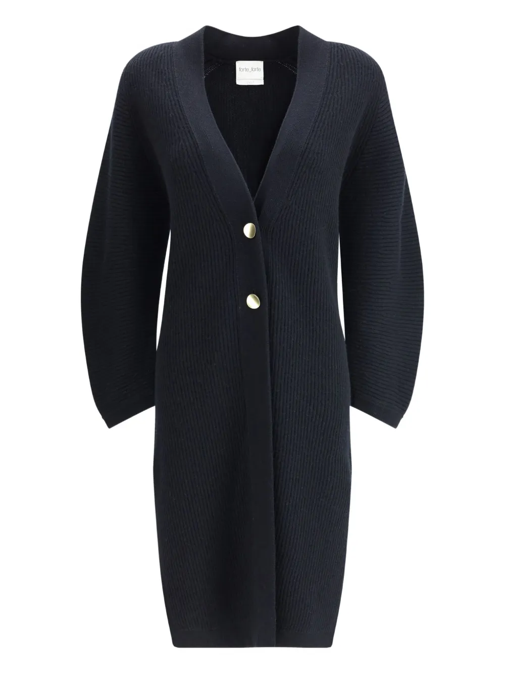 Ребристый кардиган-пальто на пуговицах Forte Forte, синий
Ребристый кардиган-пальто на пуговицах Forte Forte, синий