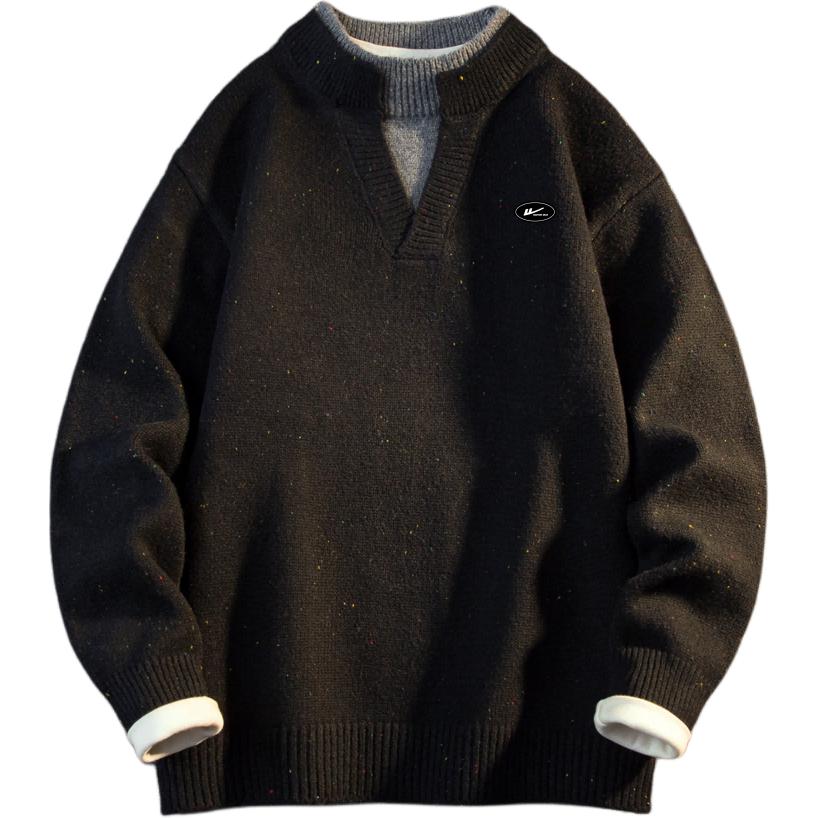 Свитер Unisex V-образный вырез утолщенный Mock Two Piece WARRIOR, черный (diy badge)
Свитер Unisex V-образный вырез утолщенный Mock Two Piece WARRIOR, черный (diy badge)