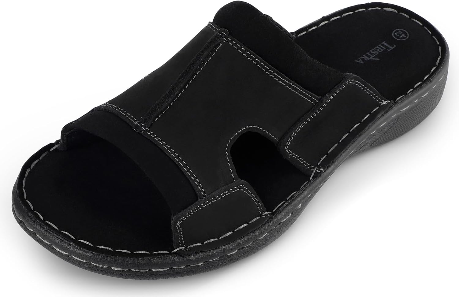 Мужские кожаные слайд-сандалии TIESTRA, удобные легкие летние повседневные пляжные слайды для мужчин, для дома и улицы, шлепанцы на платформе, черный
Мужские кожаные слайд-сандалии TIESTRA, удобные легкие летние повседневные пляжные слайды для мужчин, для дома и улицы, шлепанцы на платформе, черный