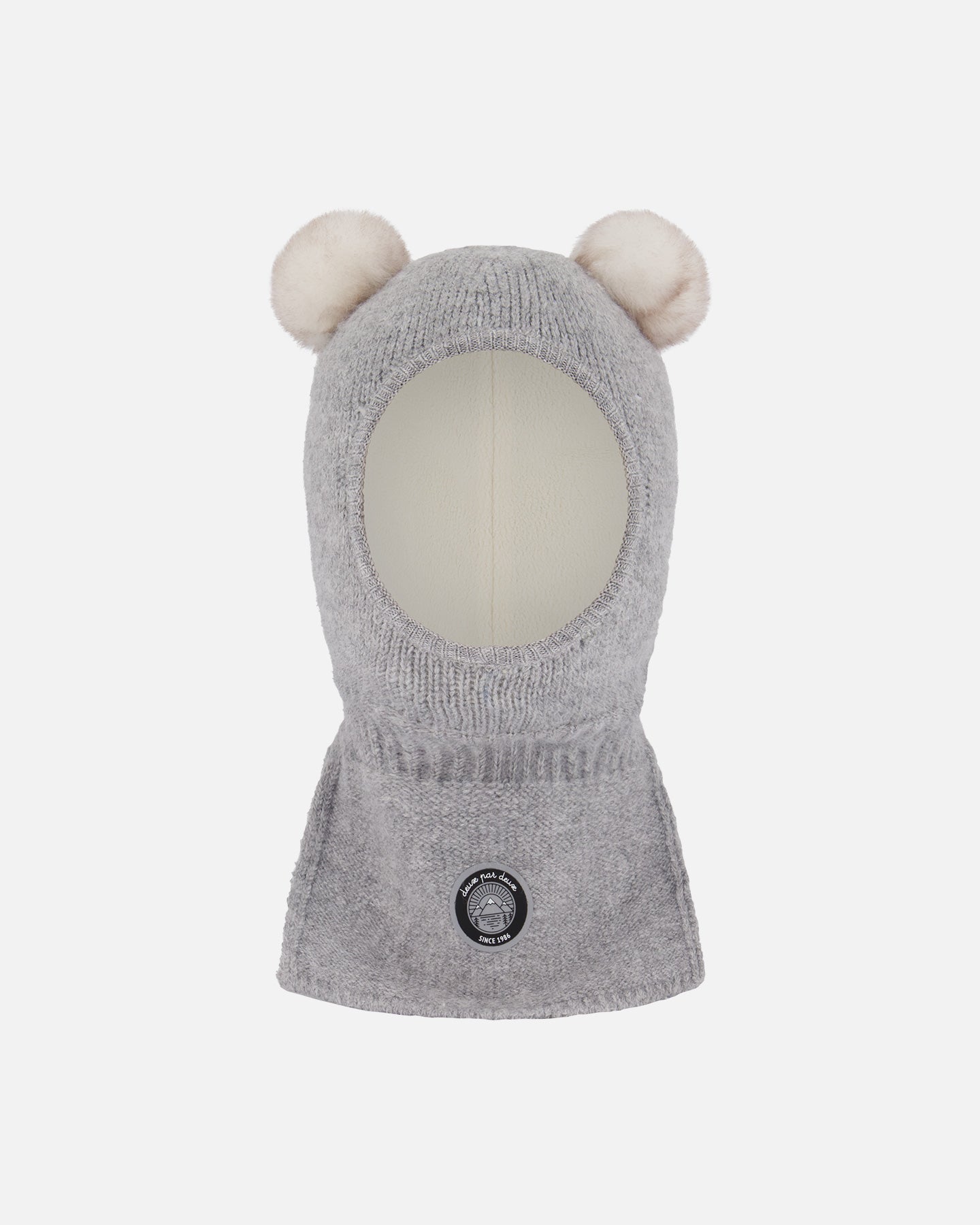 Вязаный балаклава Хизер Грей Deux par Deux, серый 
Вязаный балаклава Хизер Грей Deux par Deux, серый