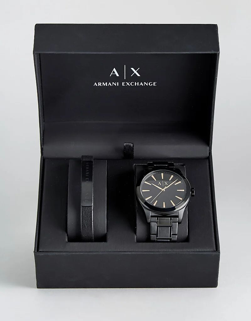 Подарочный набор Armani Exchange AX7102 Black Watch & Bracelet
Подарочный набор Armani Exchange AX7102 Black Watch & Bracelet