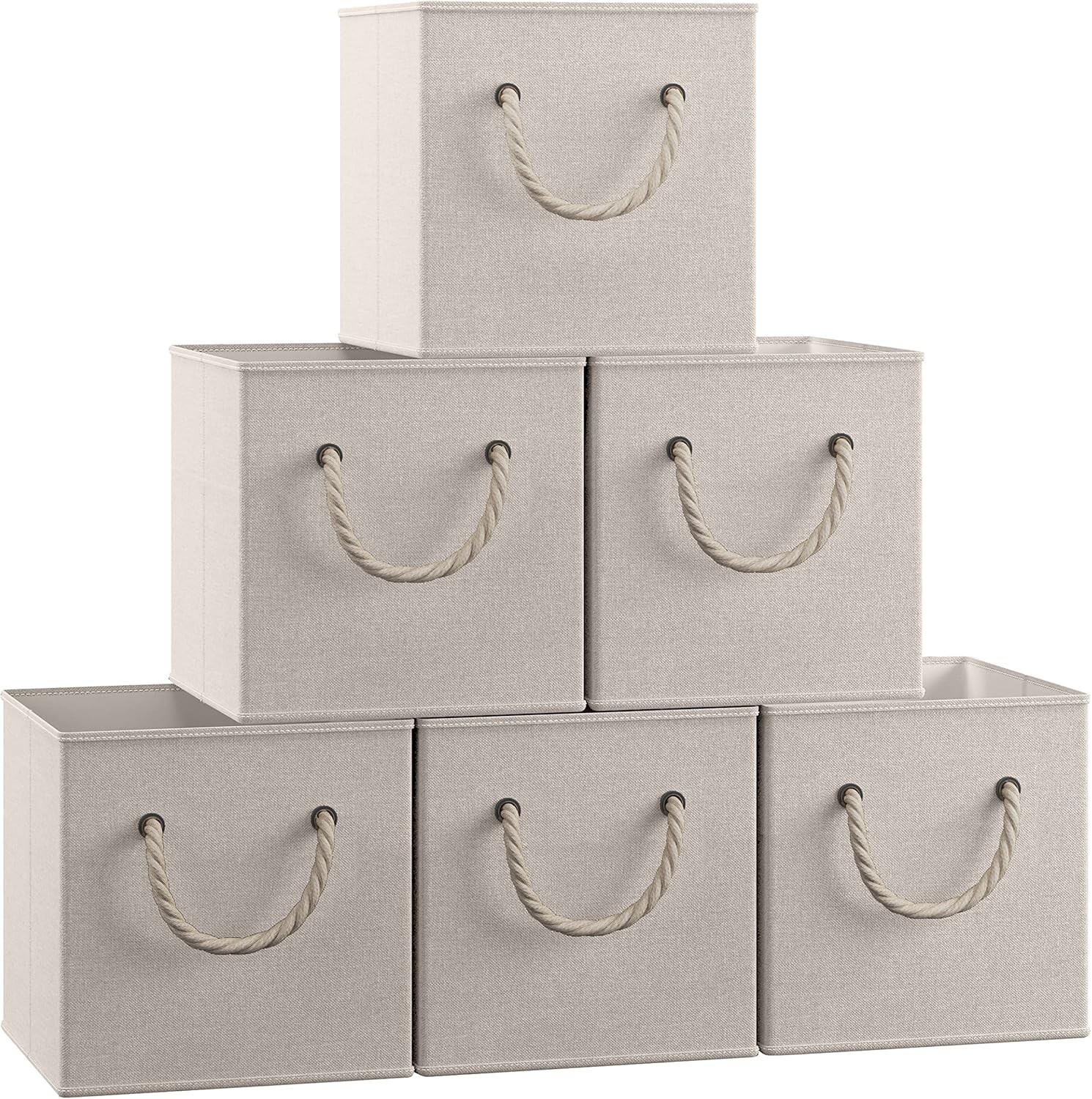 Ornavo Home 13 x 13 Контейнеры-кубы для хранения, корзина-полка, контейнеры для хранения Kallax Складная тканевая коробка Органайзер-куб для белья для шкафа с веревочными ручками, упаковка из 6 штук, бежевый, Beige
Ornavo Home 13 x 13 Контейнеры-кубы для хранения, корзина-полка, контейнеры для хранения Kallax Складная тканевая коробка Органайзер-куб для белья для шкафа с веревочными ручками, упаковка из 6 штук, бежевый, Beige