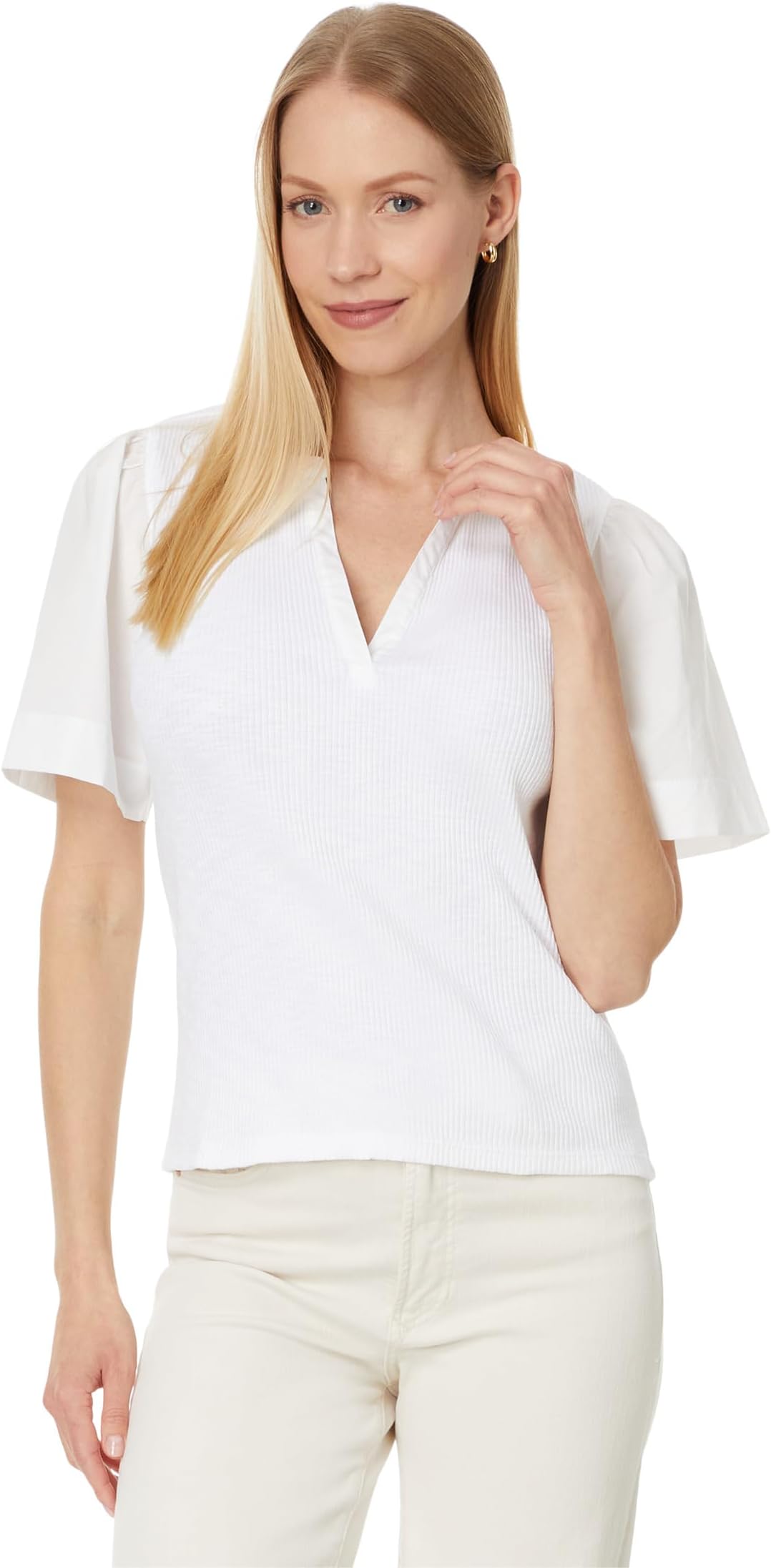 Женский тканый свитер с разрезом на рукаве и горловиной Lilla P, White
Женский тканый свитер с разрезом на рукаве и горловиной Lilla P, White