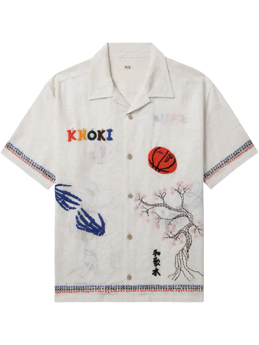 Рубашка с вышивкой KHOKI, белый
Рубашка с вышивкой KHOKI, белый