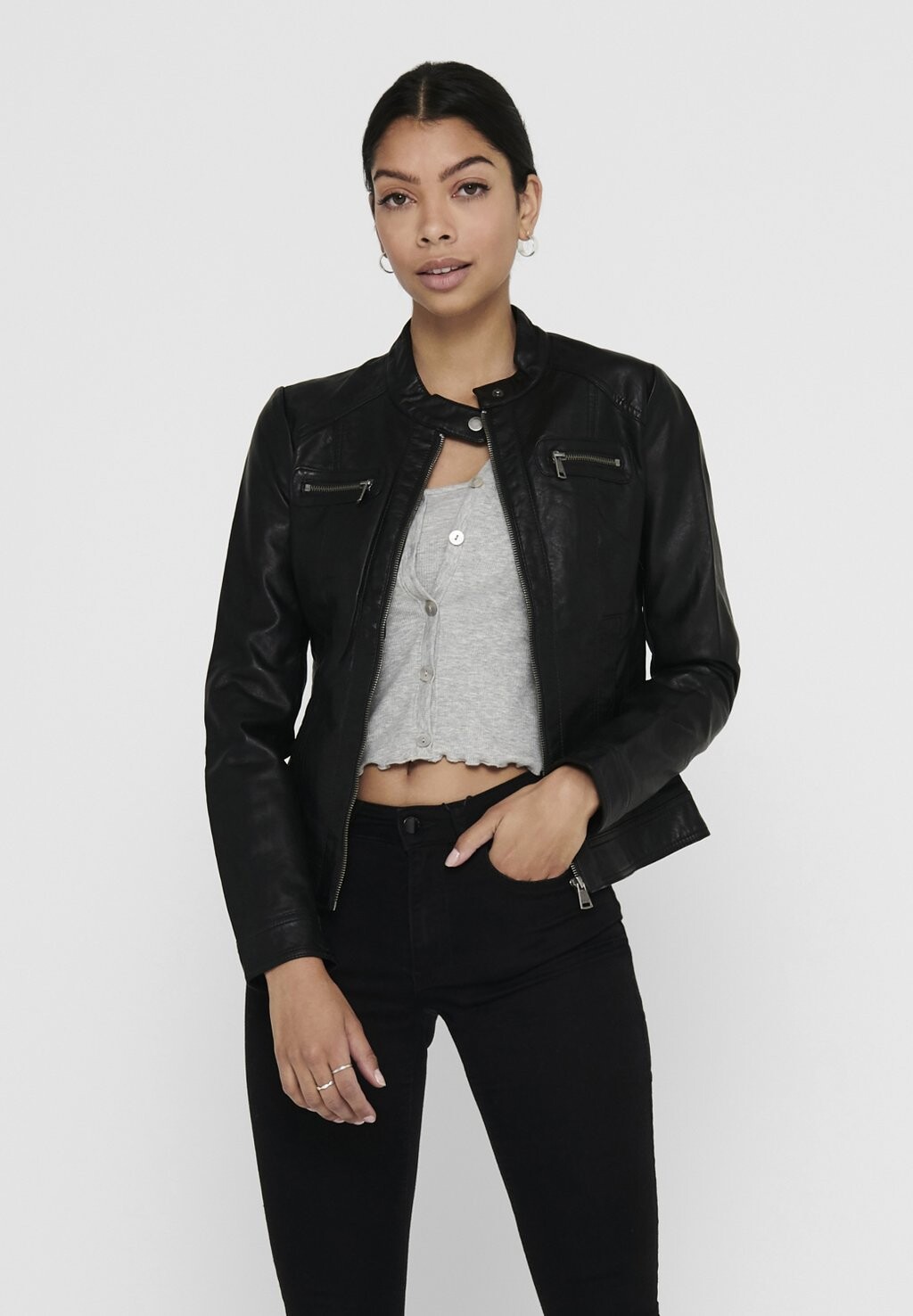 Куртка из искусственной кожи ONLY, черный
Куртка из искусственной кожи ONLY, черный