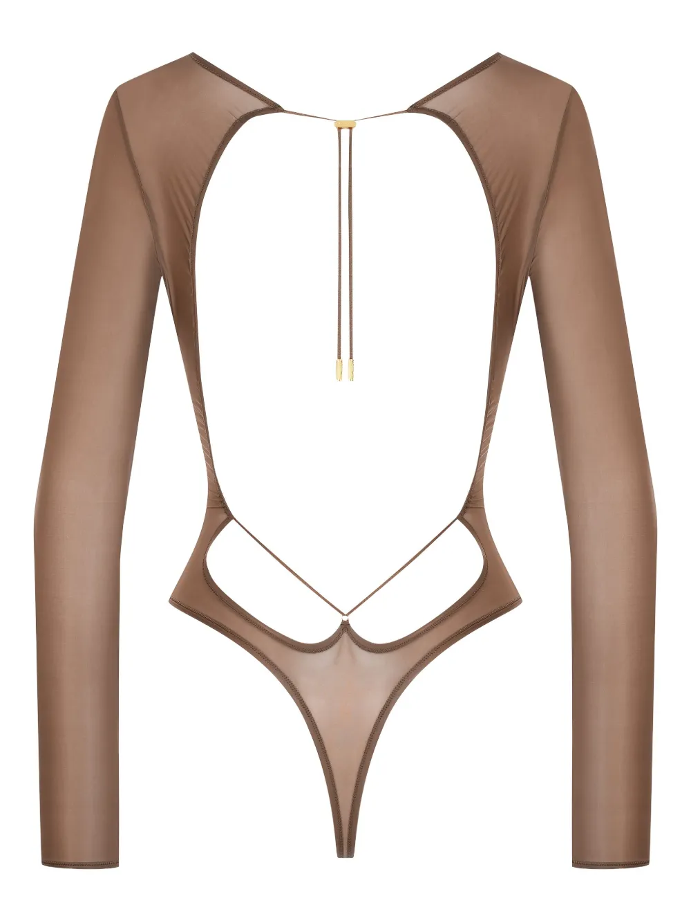 Боди French Kiss Light с открытой спиной и длинными рукавами Maison Close, коричневый
Боди French Kiss Light с открытой спиной и длинными рукавами Maison Close, коричневый