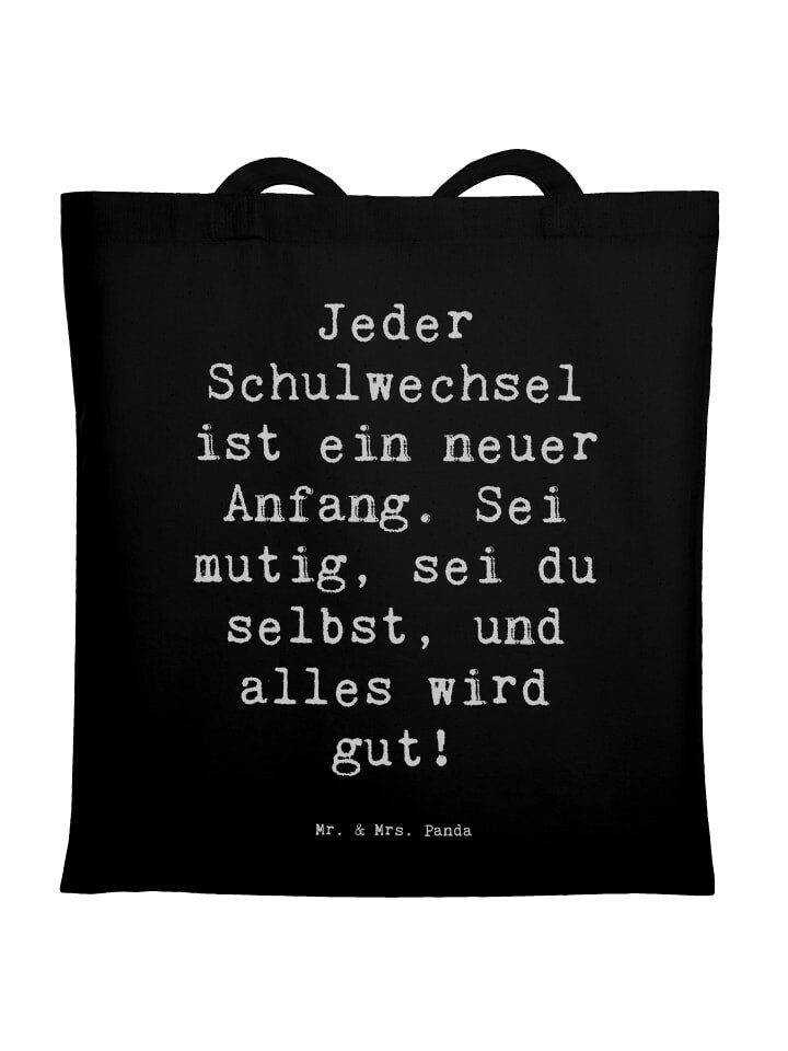 Сумка Mr. & Mrs. Panda Tragetasche Spruch Einen Schulwechsel bewältige..., черный
Сумка Mr. & Mrs. Panda Tragetasche Spruch Einen Schulwechsel bewältige..., черный