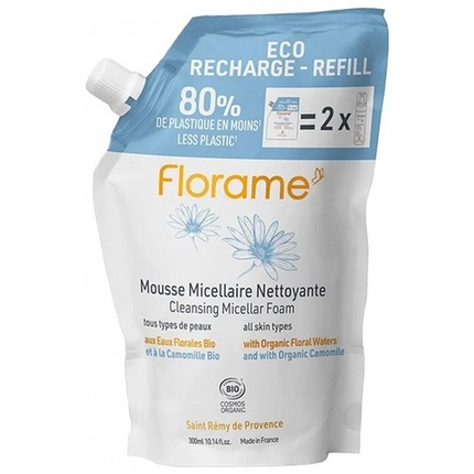 Мицеллярная очищающая пенка Eco Recharge 300 мл Florame 
Мицеллярная очищающая пенка Eco Recharge 300 мл Florame